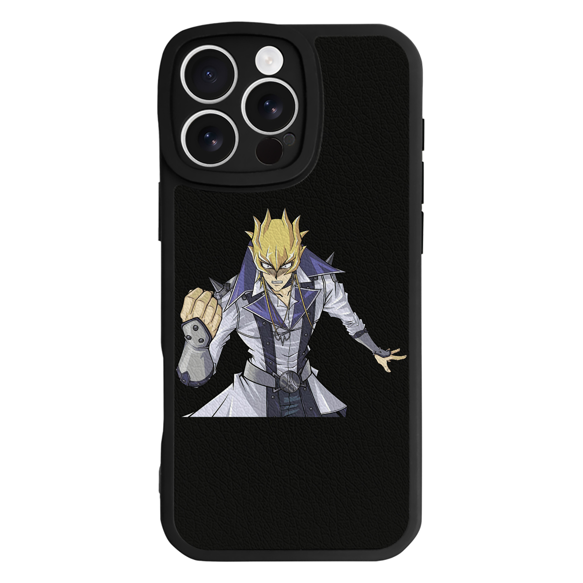 （画像用） 遊☆戯☆王 Yu-Gi-Oh! 【iPhone 16シリーズ対応】シリコンスマホケース（レザー調） 材質：シリコン